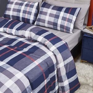 🆕Plaid Queen duvet cover
